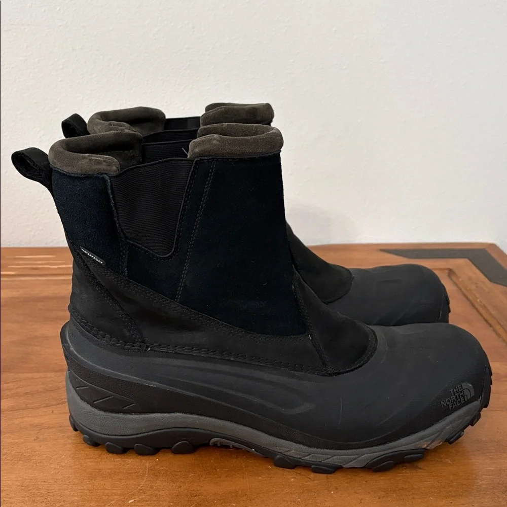 The North Face Chilkat Black Snow Rain Boots Size 12.5